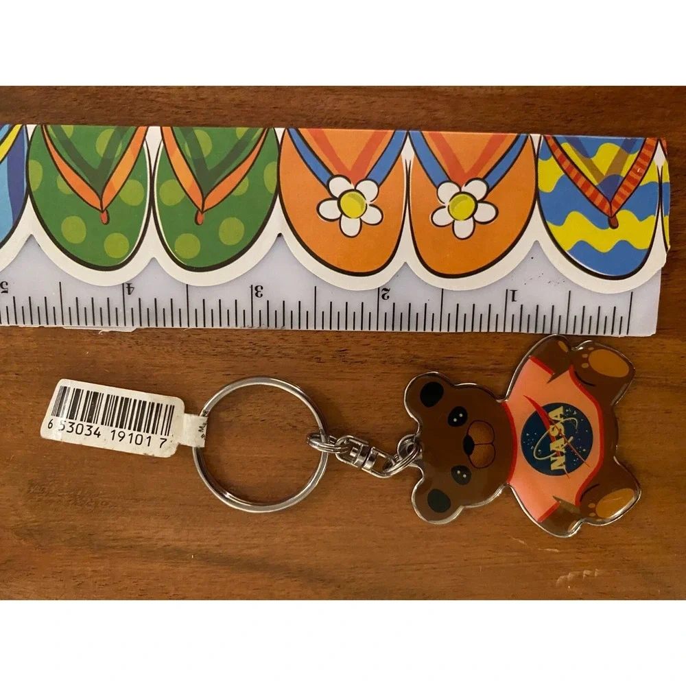 NASA Bear Key‎ Chain Travel Bag Dog Tag Keyring Key Fob
